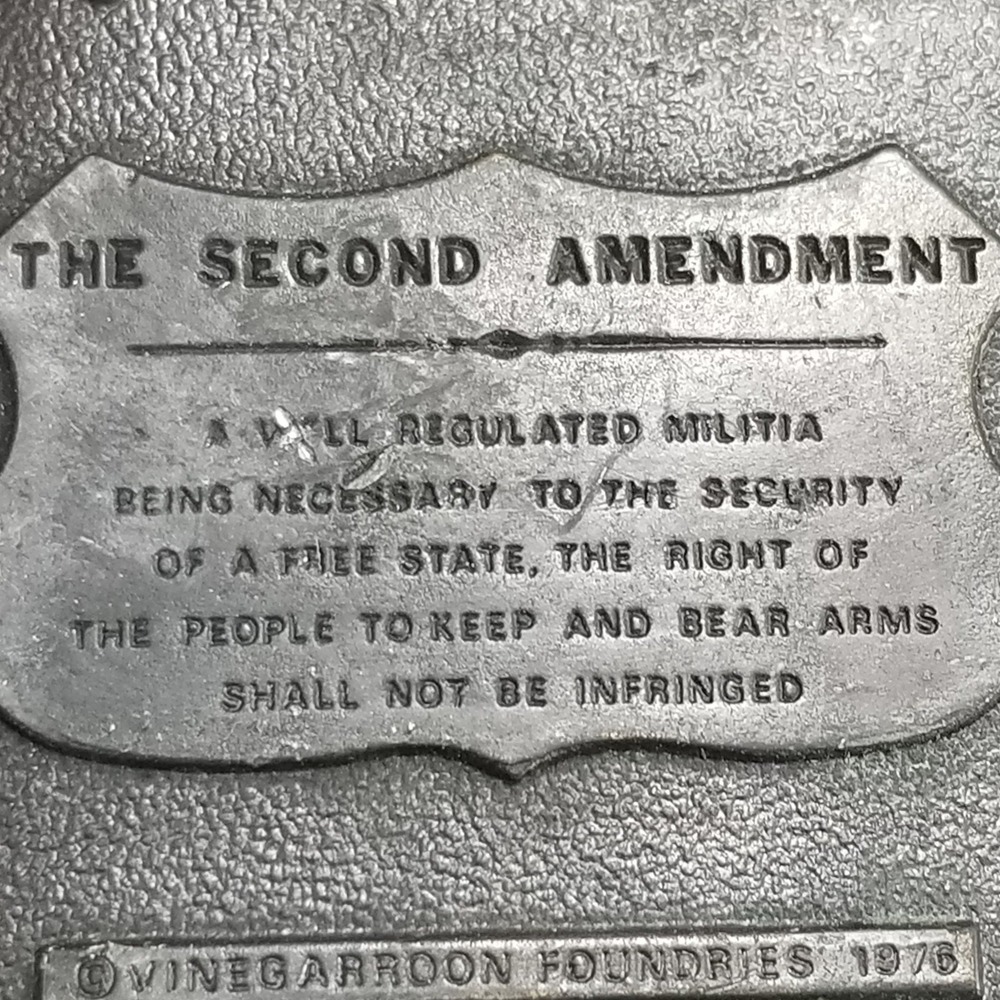 Bergamot Brass Works Second Amendment Belt Buckle Our American Heritage Eagle 76 - Picture 9 of 12